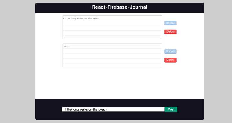 Firebase Journal